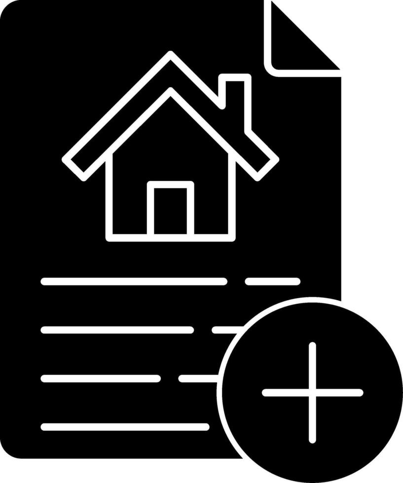 File Glyph Icon vector