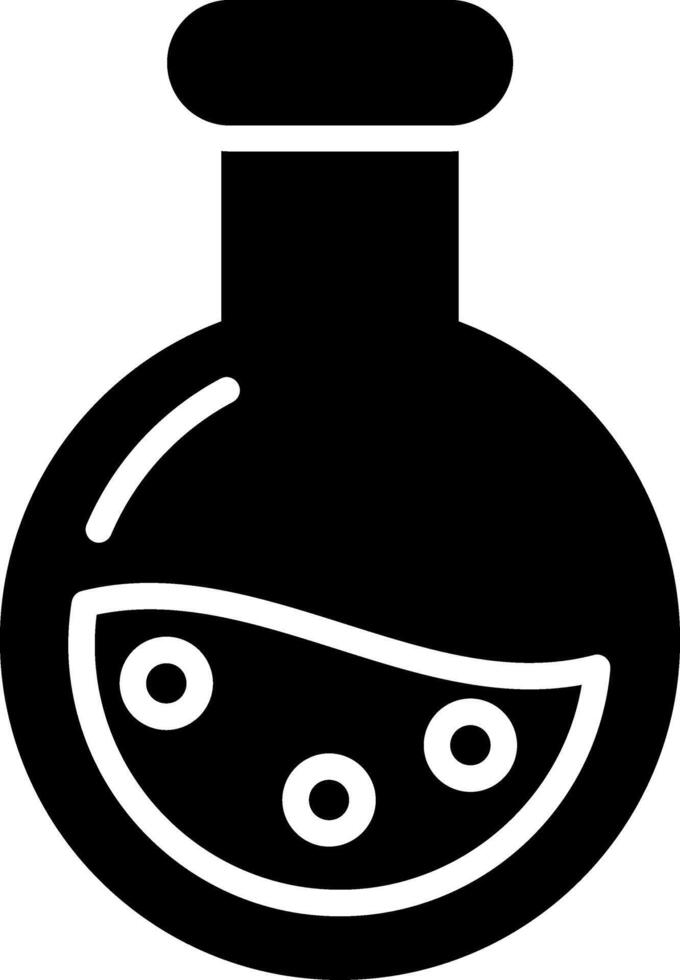Flask Glyph Icon vector