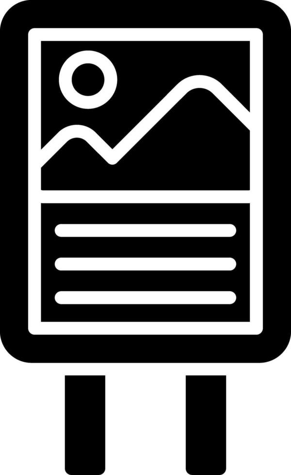 Poster Glyph Icon vector