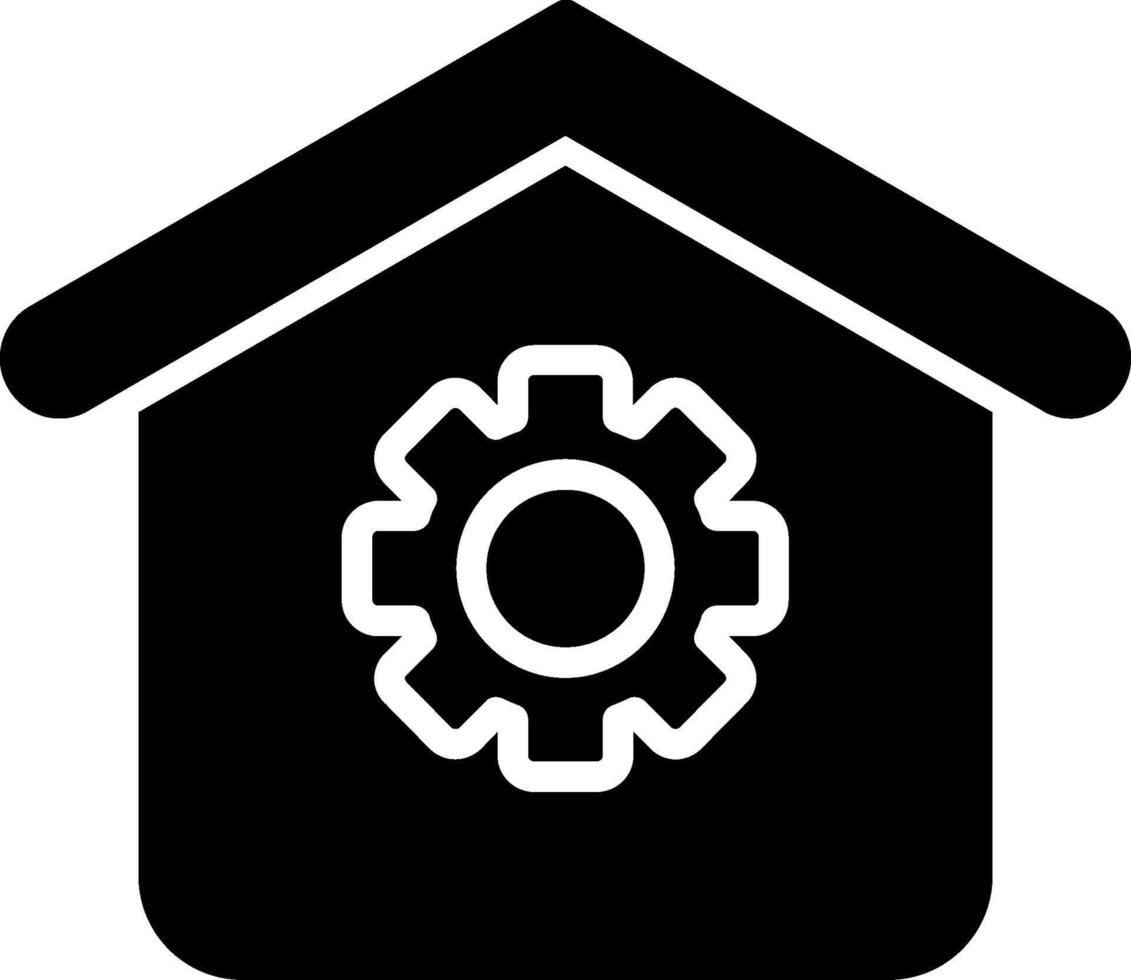 Setting Glyph Icon vector
