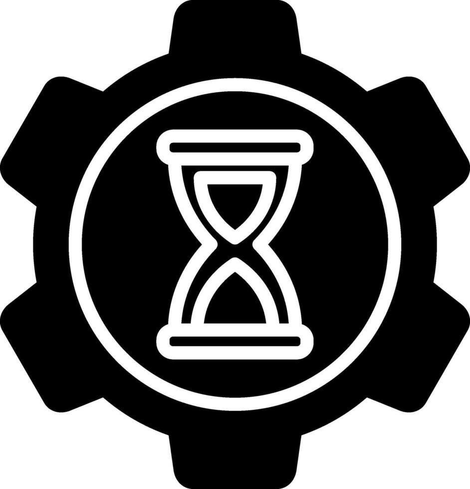 Time Management Glyph Icon vector