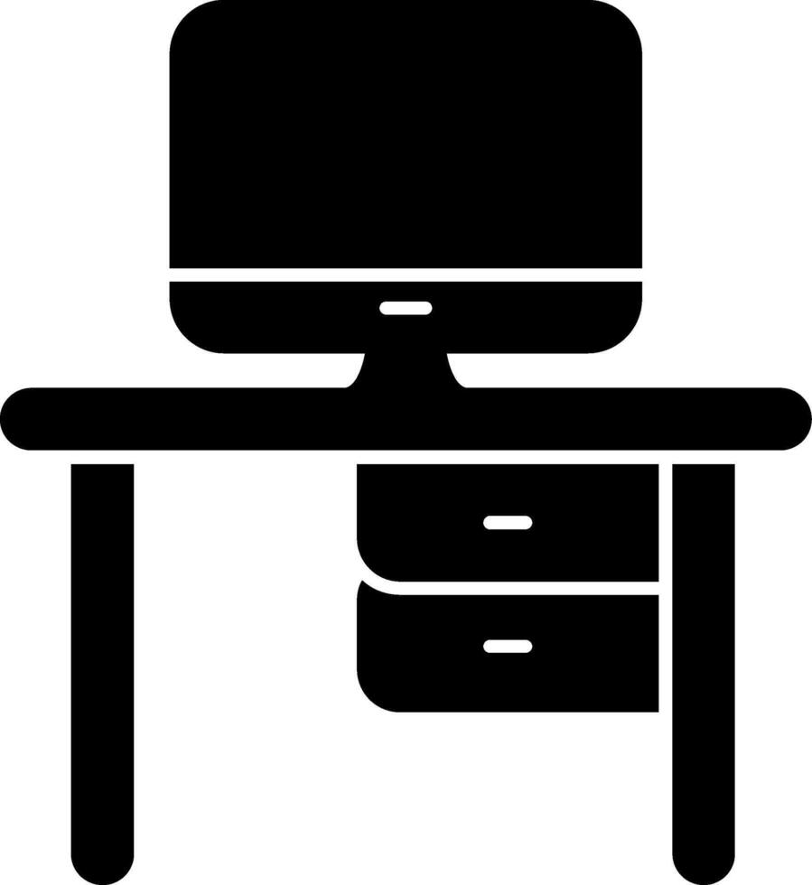 Workplace Glyph Icon vector