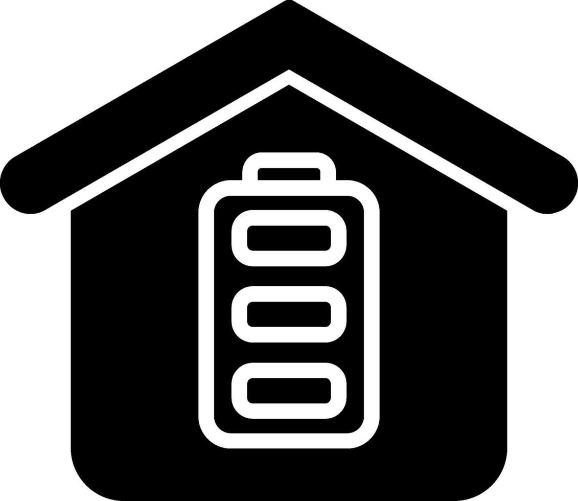 Battery Glyph Icon vector