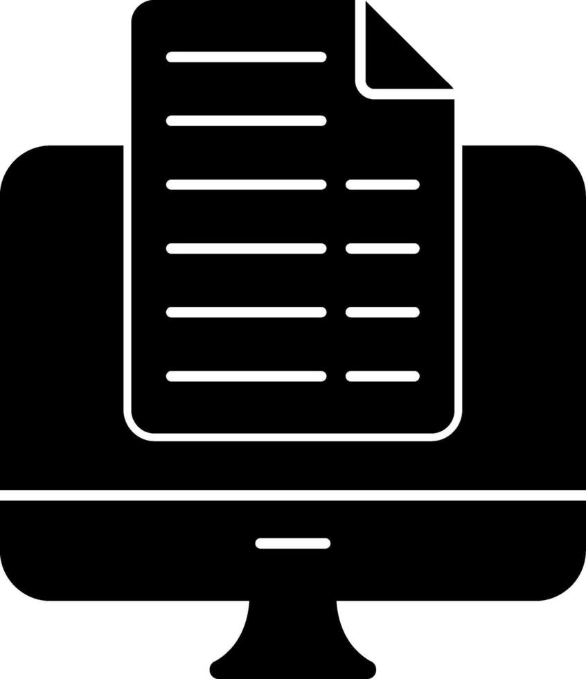 Blogging Glyph Icon vector