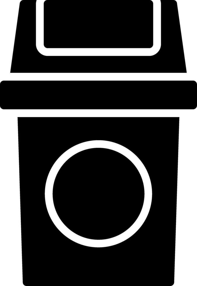 Recycle Bin Glyph Icon vector