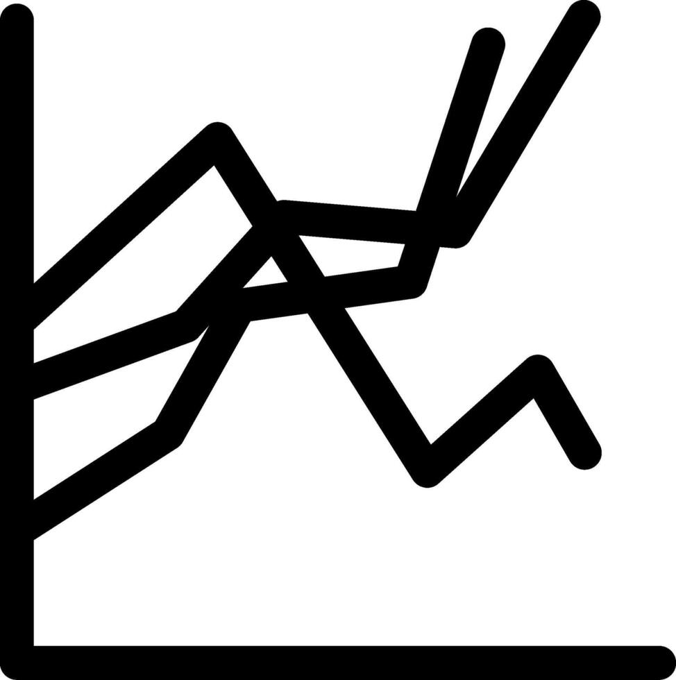 Plot Glyph Icon vector