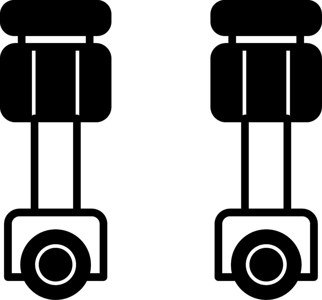 Pistons Glyph Icon vector