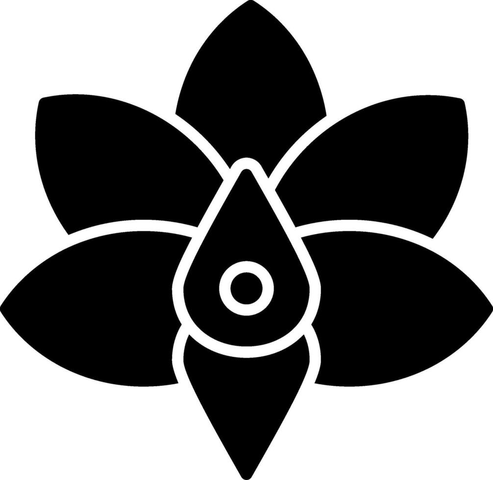 Orchid Glyph Icon vector