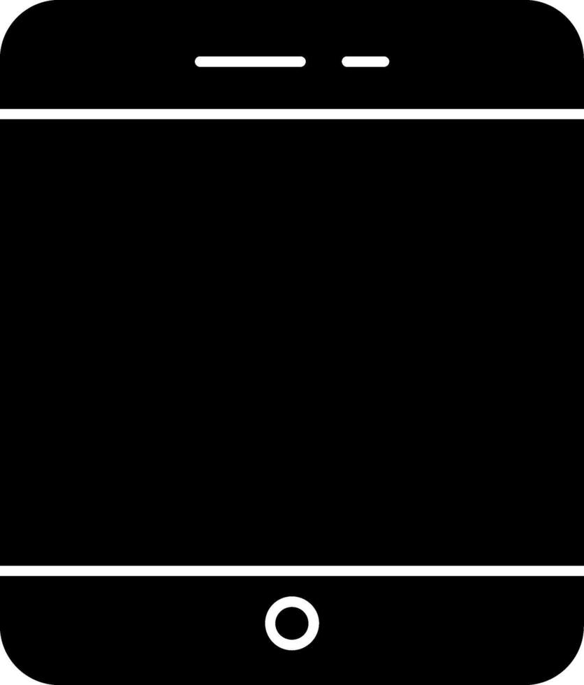 Tablet Glyph Icon vector