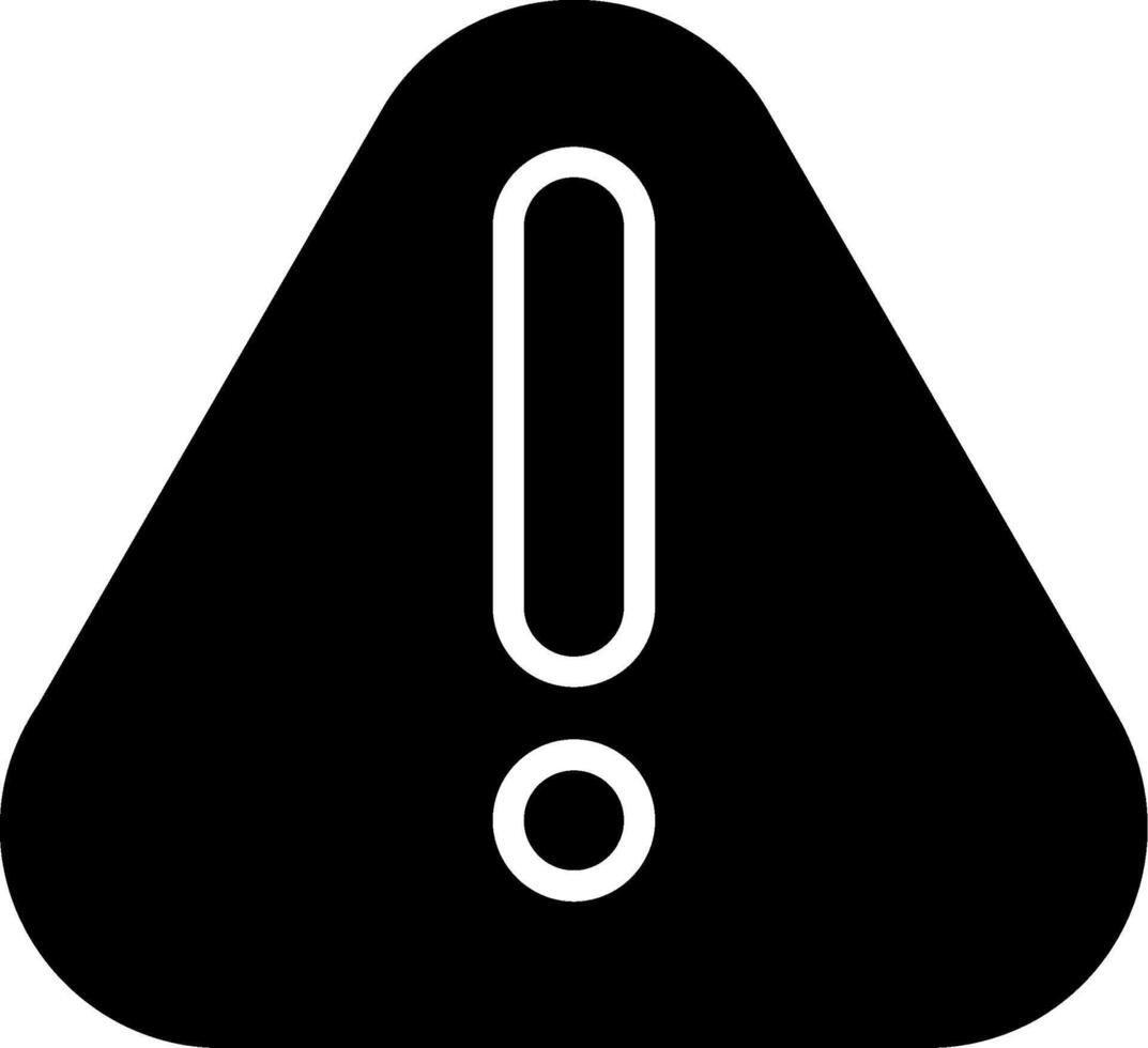 Caution Glyph Icon vector