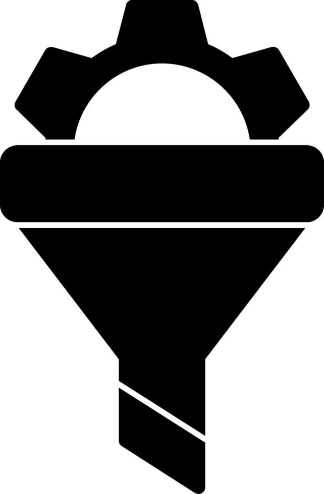 Filtering Glyph Icon vector