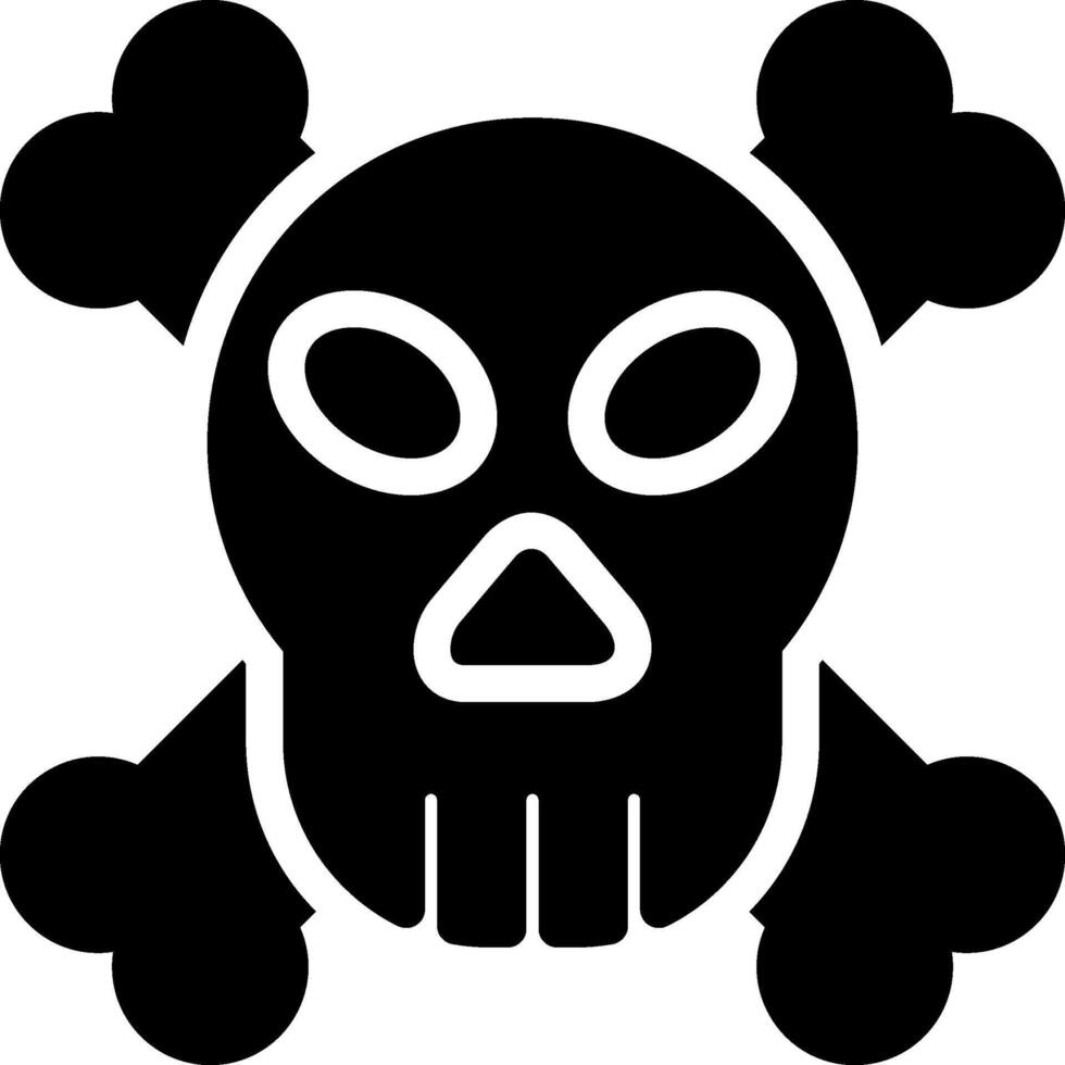 Danger Glyph Icon vector