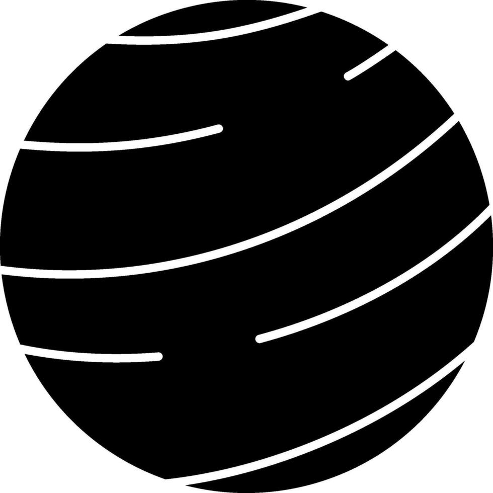 Jupiter Glyph Icon vector