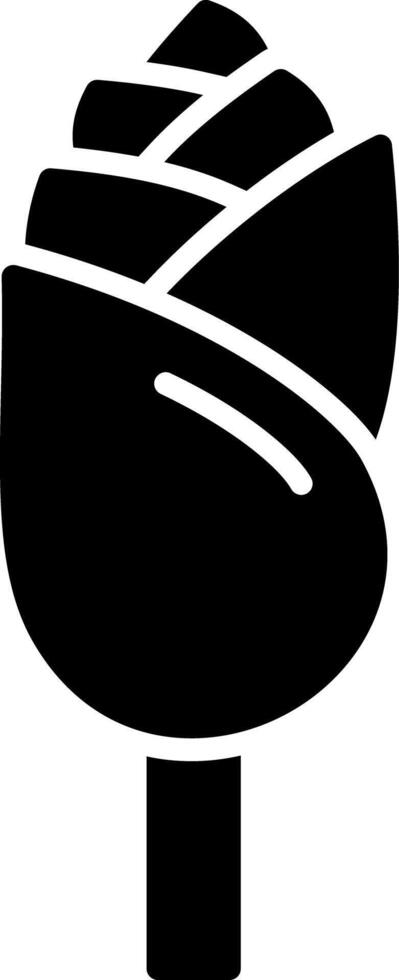 Rose Glyph Icon vector