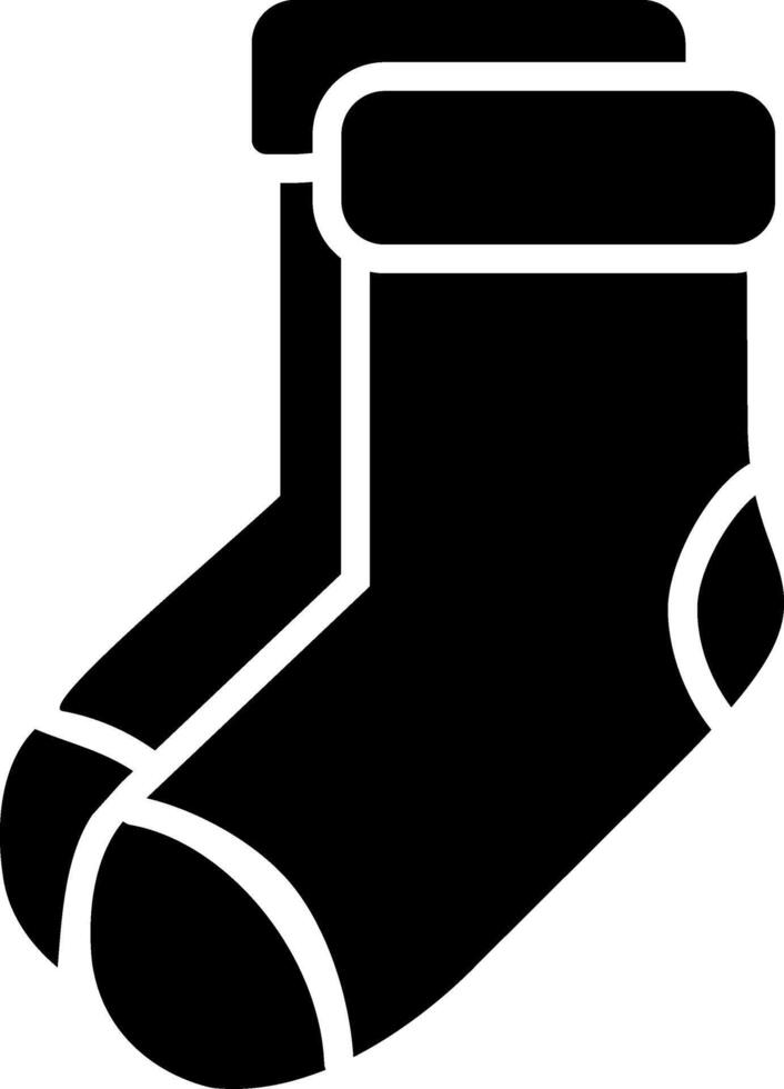 Socks Glyph Icon vector