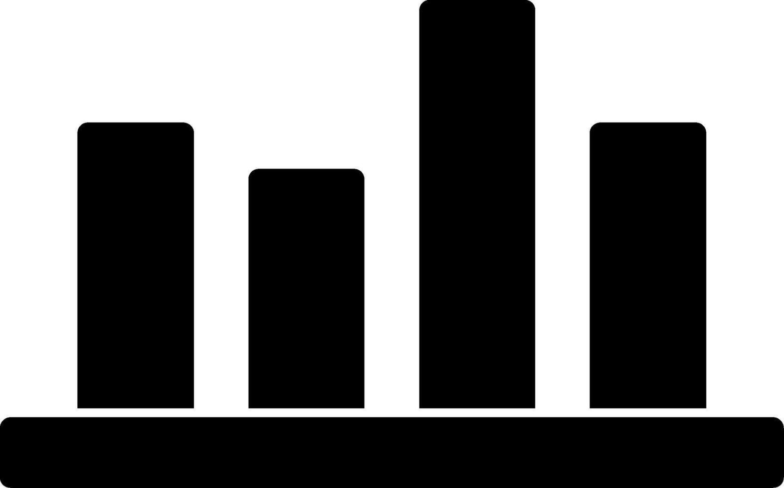 Bars Glyph Icon vector