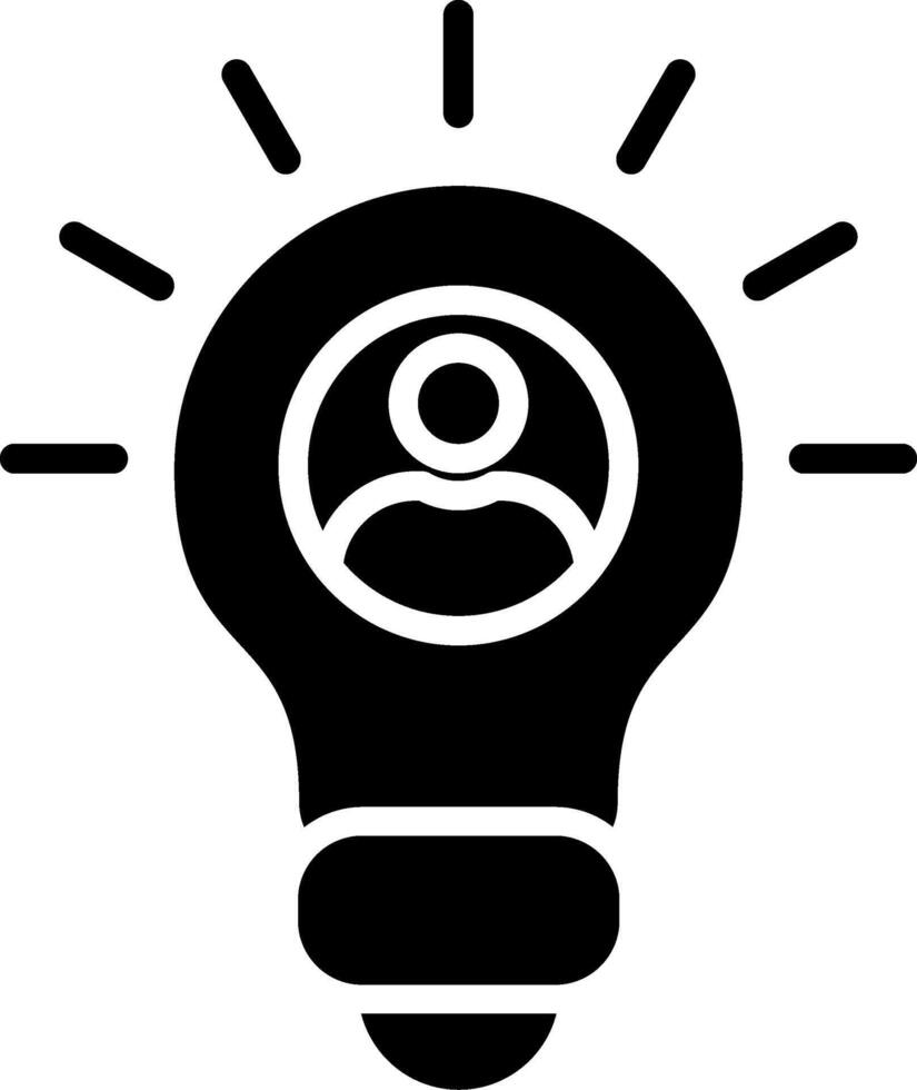 User Glyph Icon vector