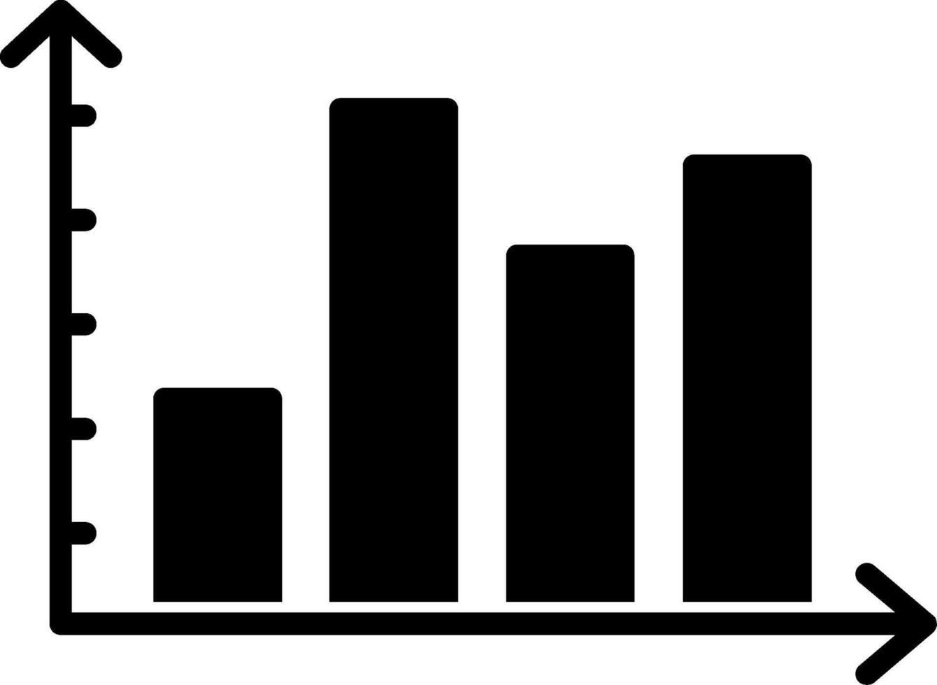 Cylindrical Bars Glyph Icon vector