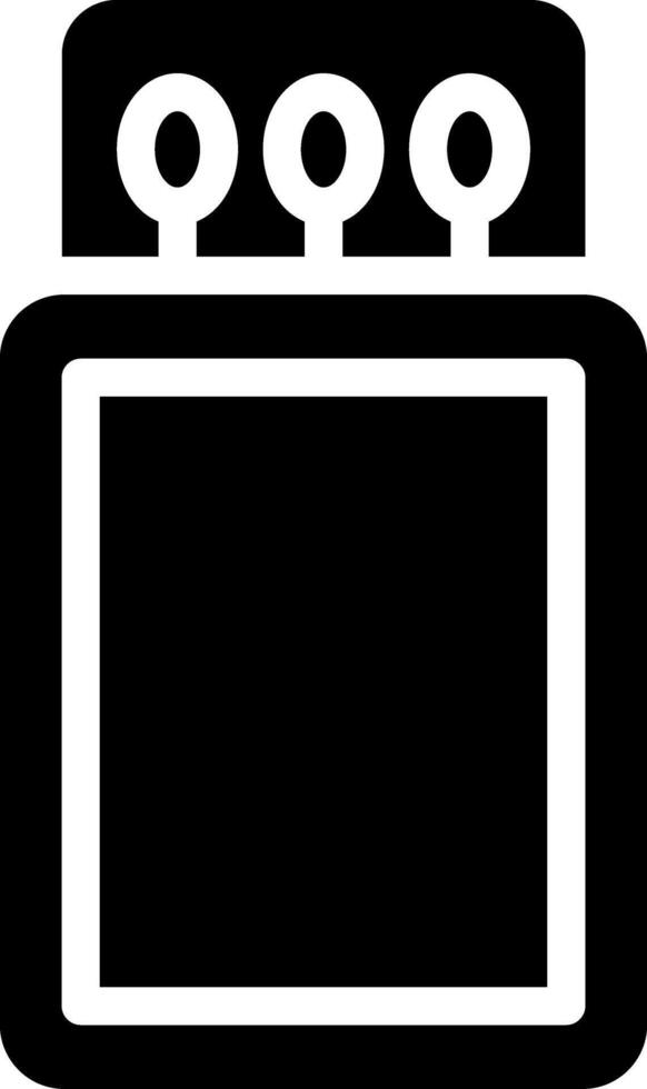 Match box Glyph Icon vector