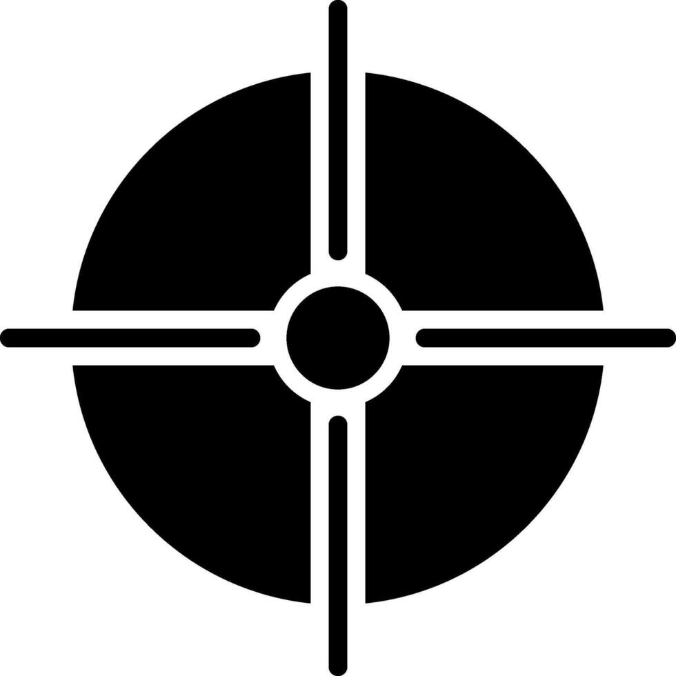 Objective Glyph Icon vector