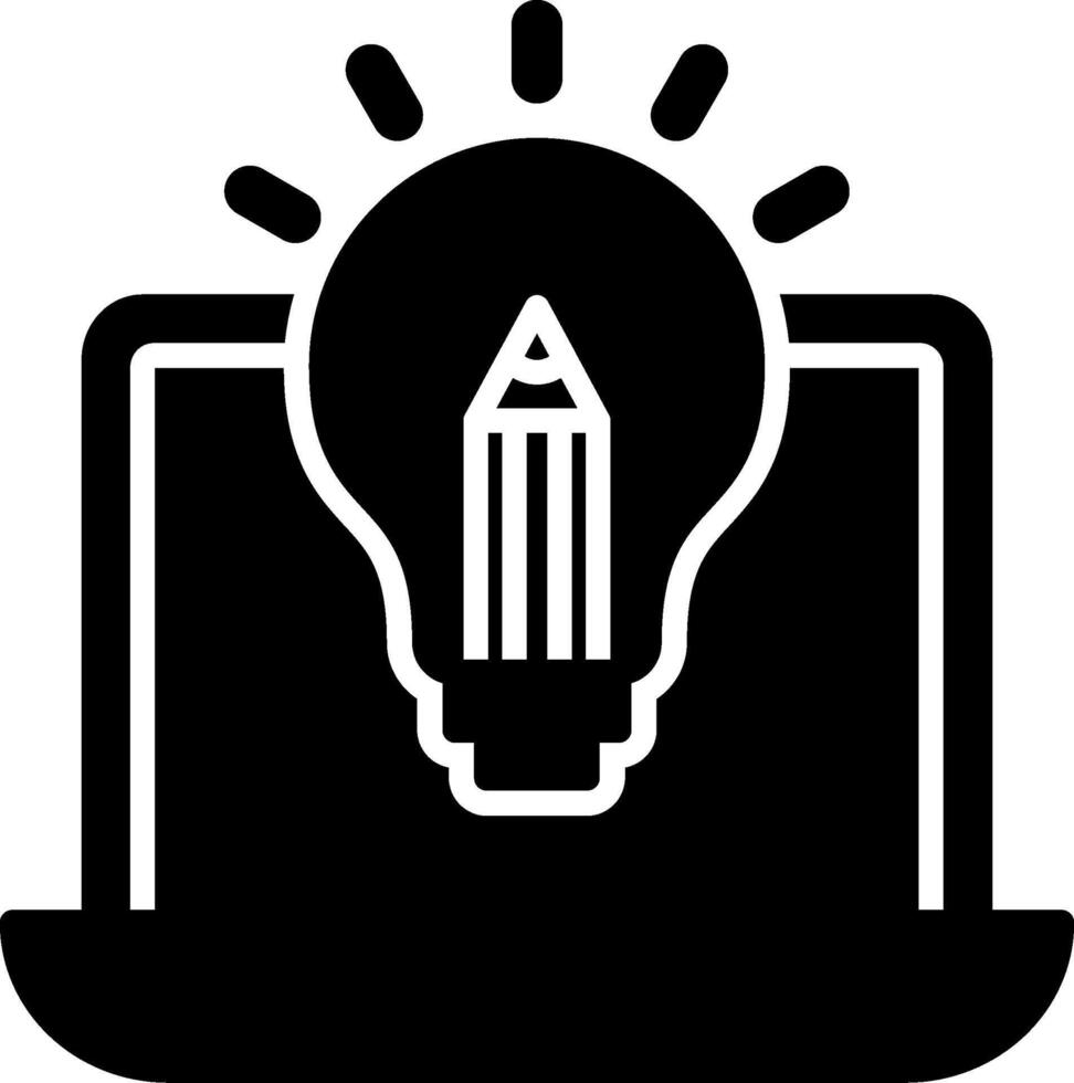 Creative Glyph Icon vector