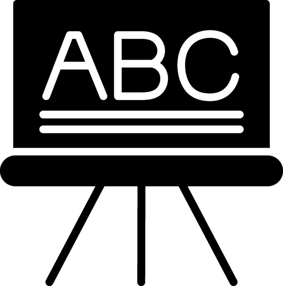Blackboard Glyph Icon vector