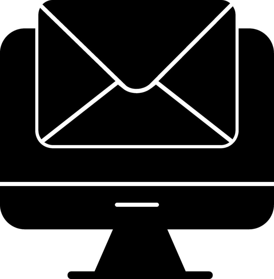 Mail Glyph Icon vector