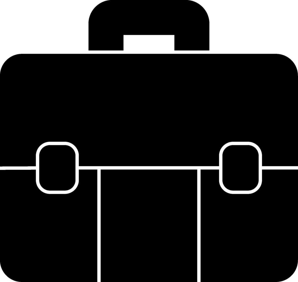 Suitcase Glyph Icon vector
