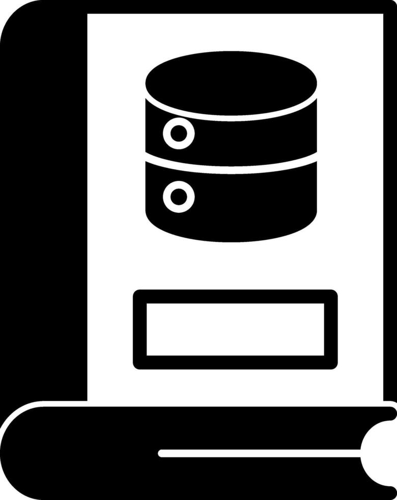 Server Glyph Icon vector