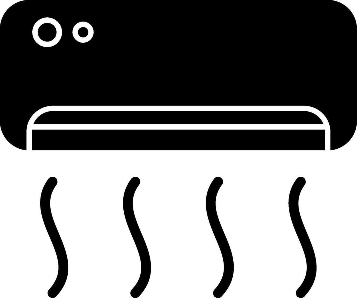 Air Condition Glyph Icon vector