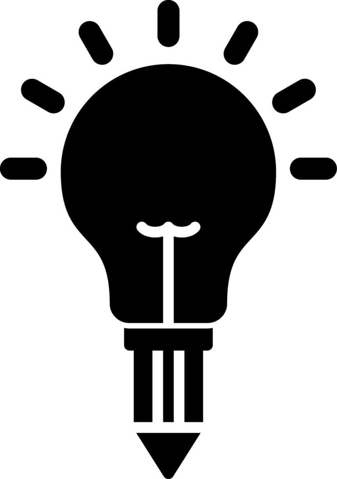 Idea Glyph Icon vector