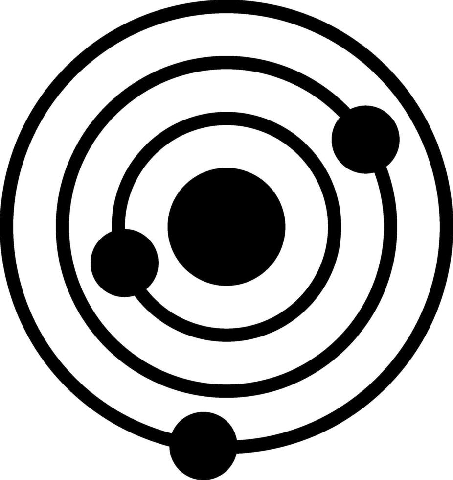 Galaxy Glyph Icon vector