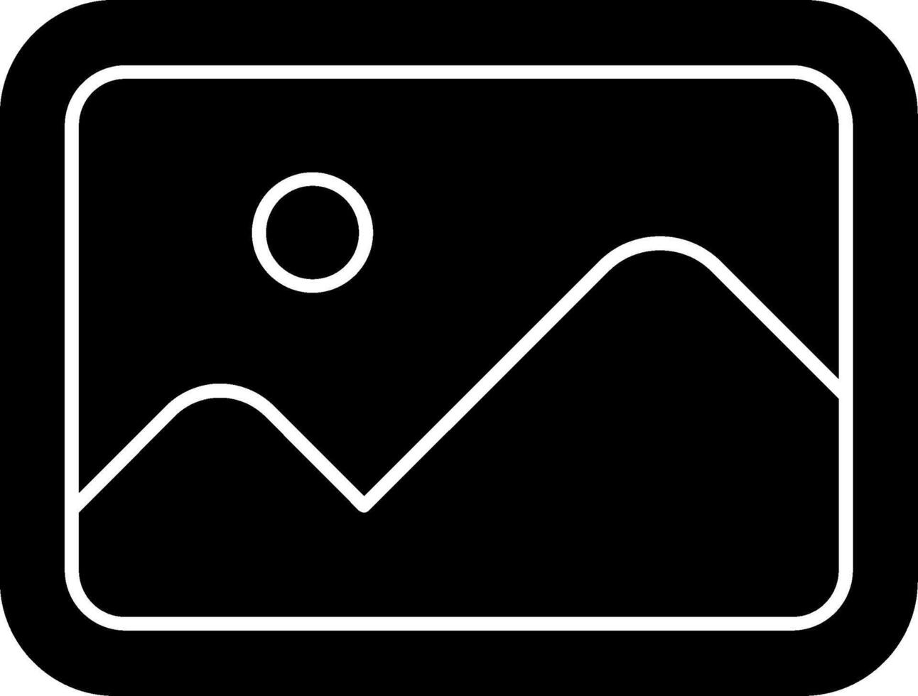 Image Glyph Icon vector