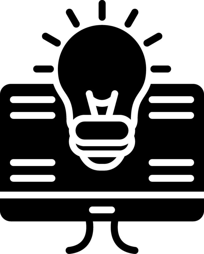 Idea Glyph Icon vector