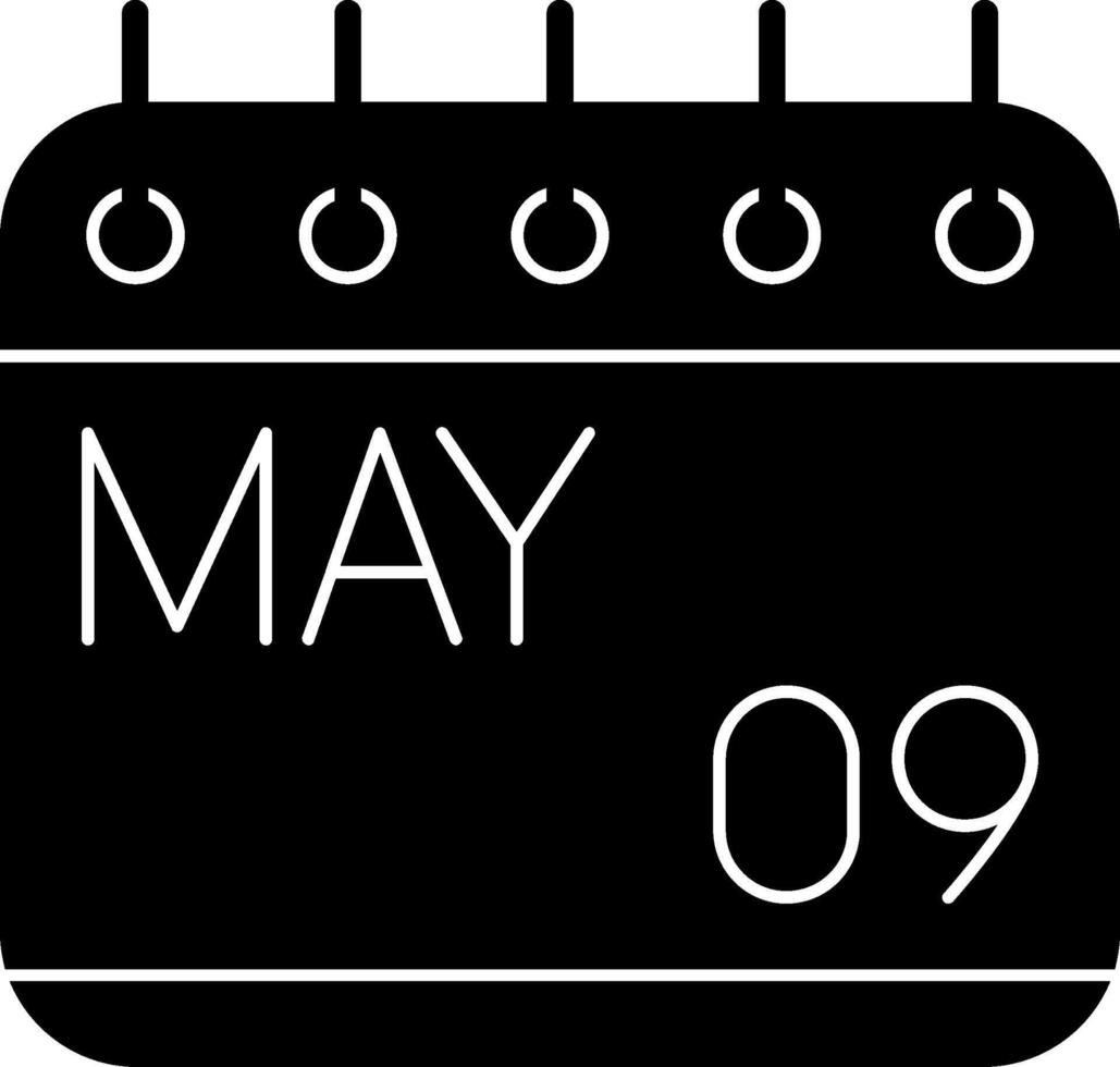 May Glyph Icon vector