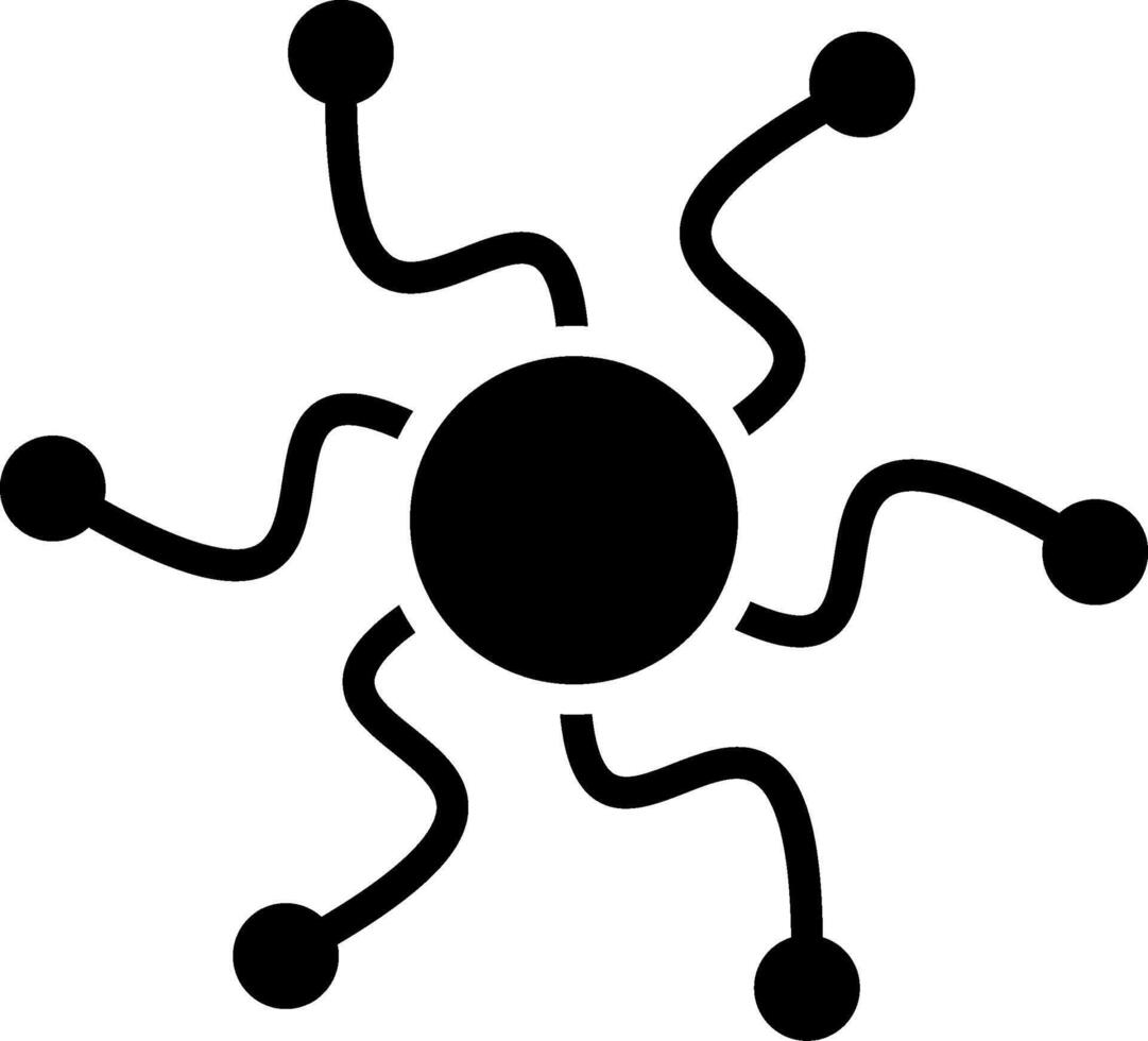 Connections Glyph Icon vector