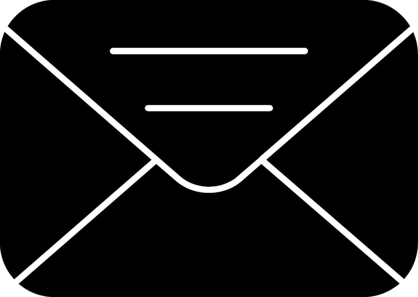 Email Glyph Icon vector