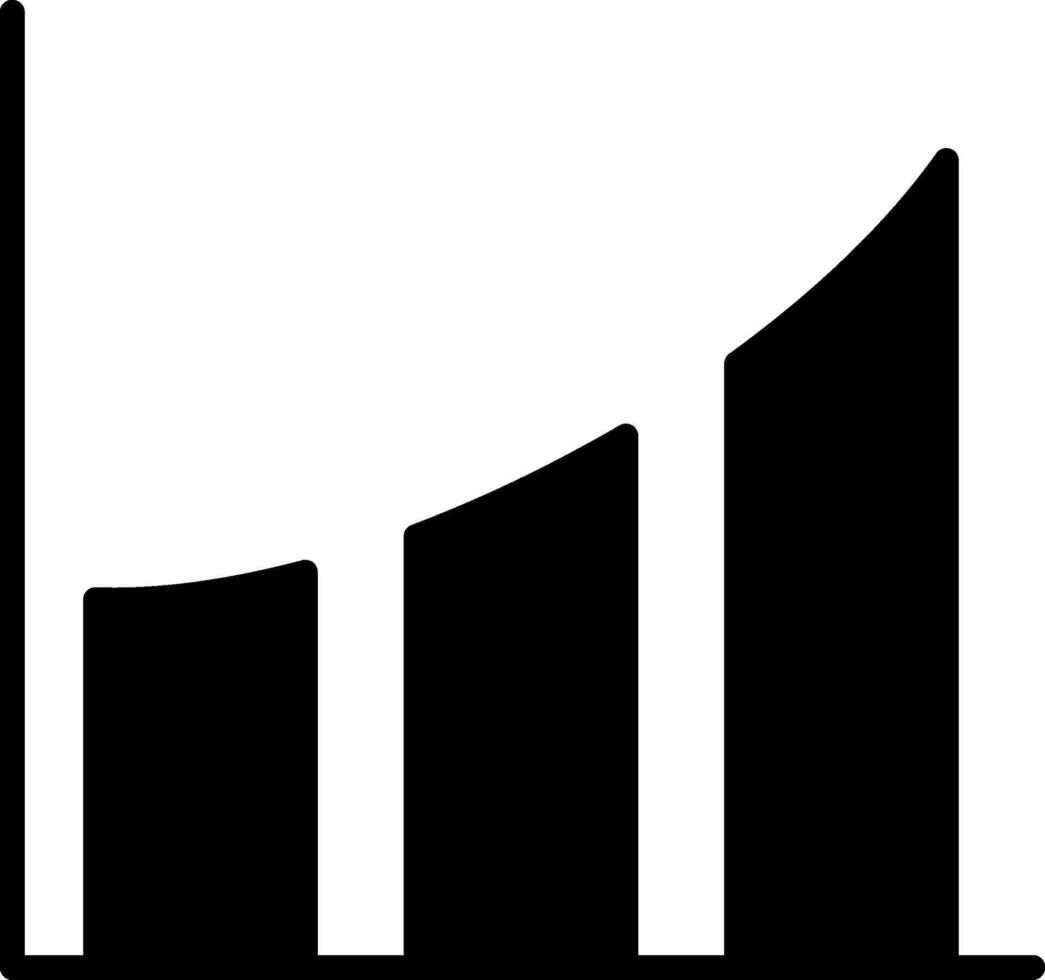 Growth Glyph Icon vector