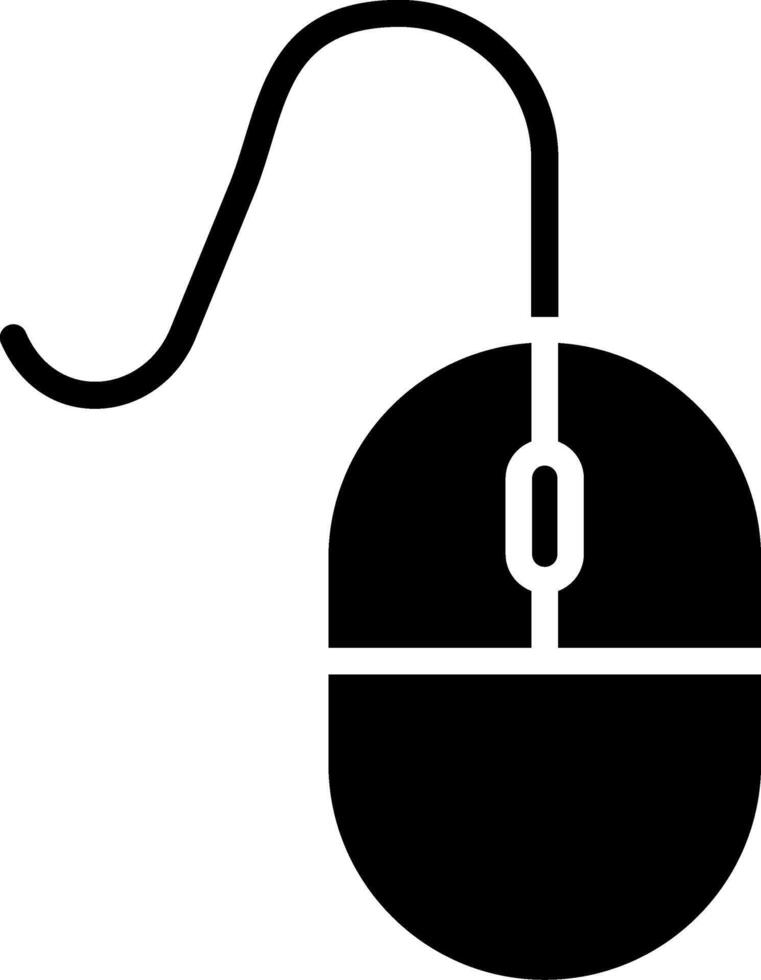 Mouse Glyph Icon vector