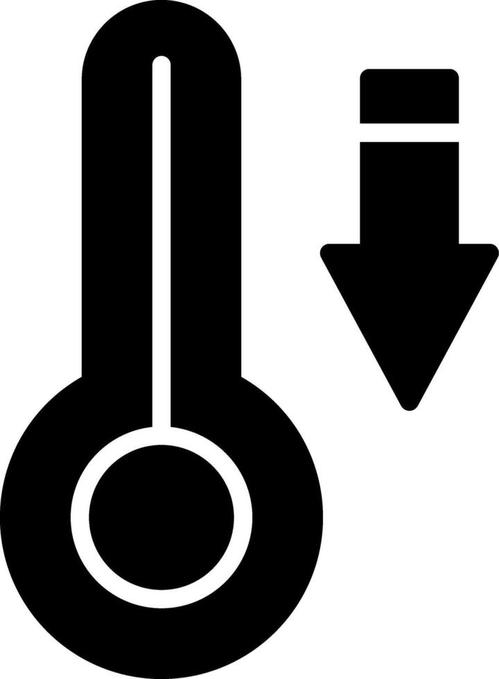 Temperature Glyph Icon vector