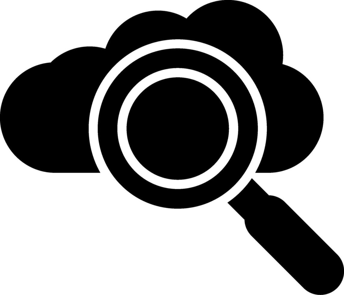 Search Glyph Icon vector