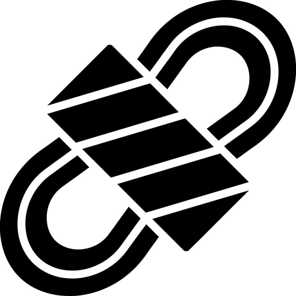 Rope Glyph Icon vector
