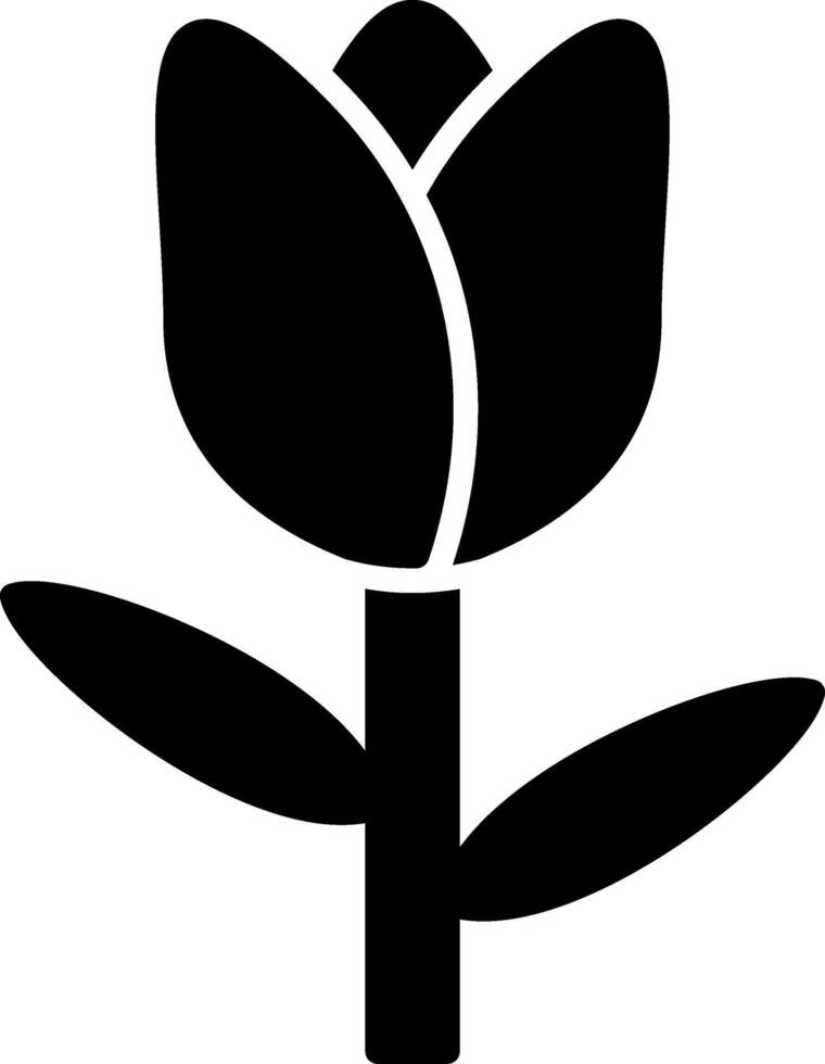 Tulip Glyph Icon vector