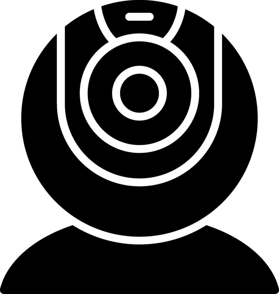 web camera Glyph Icon vector