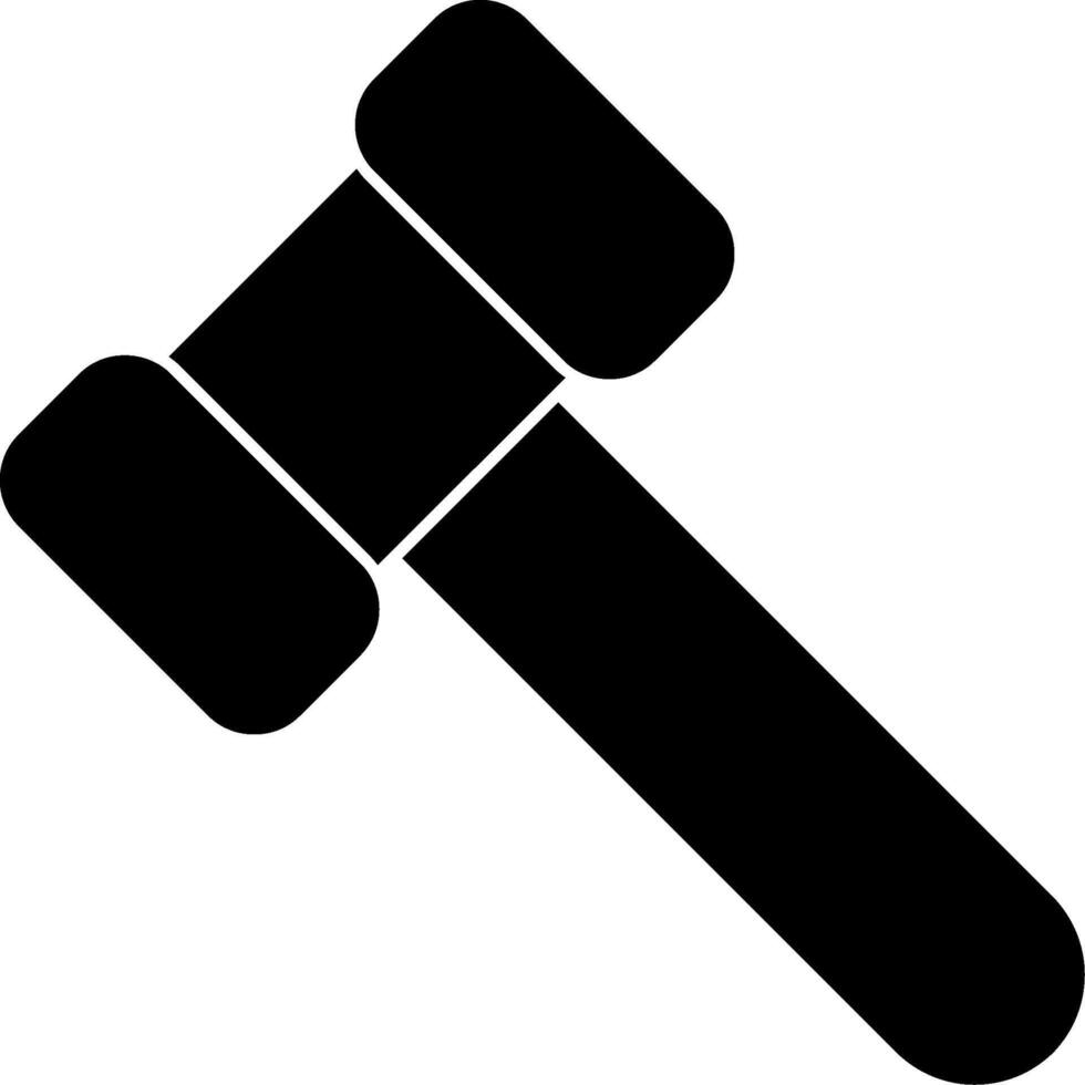 Hammer Glyph Icon vector
