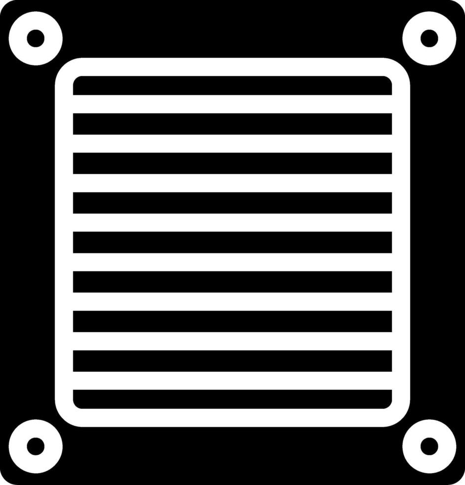 Ventilation Glyph Icon vector