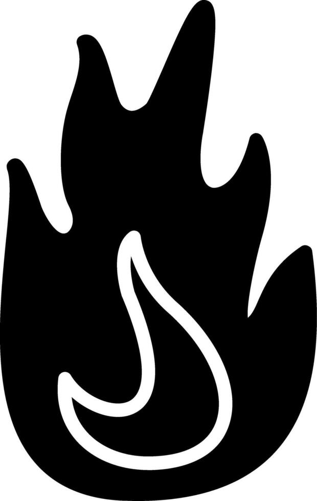 Fire Glyph Icon vector