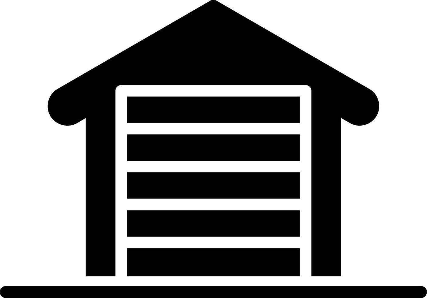 Garrage Glyph Icon vector