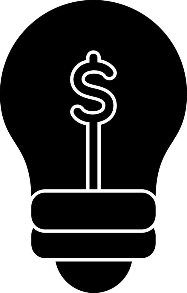 Idea Glyph Icon vector