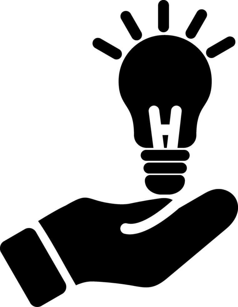 Idea Glyph Icon vector